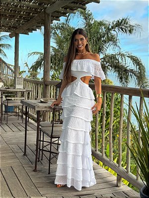Vestido Tricot Maite Branco