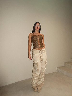 Calça Cargo JEANS VALEN