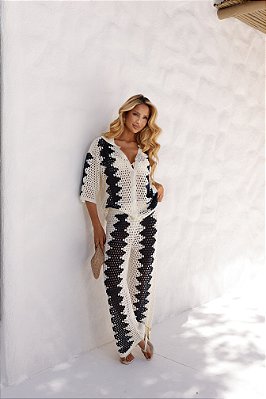Conjunto Tricot mesclado