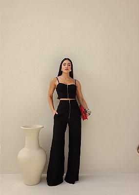 Conjunto Alfaiataria Estela Preto