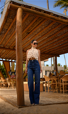 Calça Wid Leg jeans