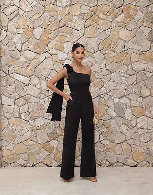 Macacão alfaiataria Lupita Preto