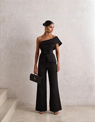 Macacão alfaiataria Olivia Preto