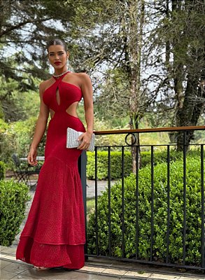 Vestido Tricot Serena Vermelho