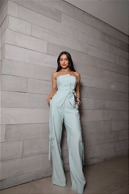 Conjunto alfaiataria Talu Azul claro