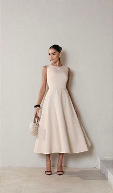 Vestido Midi Tamara Nude