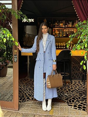 Max Casaco Tricot Pamela -Azul claro