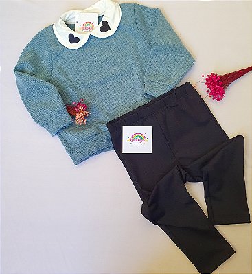 Conjunto Tricot Azul