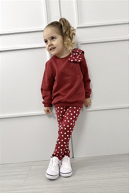 Moletom Vermelho com Laços