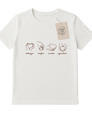 Camiseta - Entrego, Confio, Aceito, Agradeço
