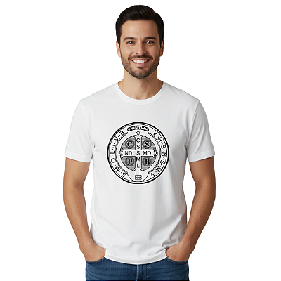 CAMISETA - MEDALHA DE SÃO BENTO