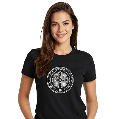 CAMISETA - MEDALHA DE SÃO BENTO