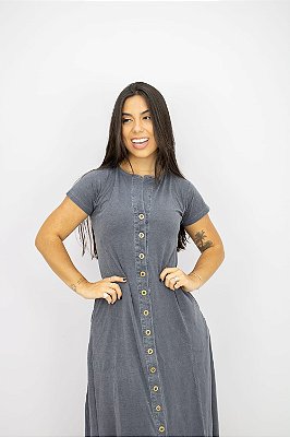 Vestido Viviane Longo com Manga