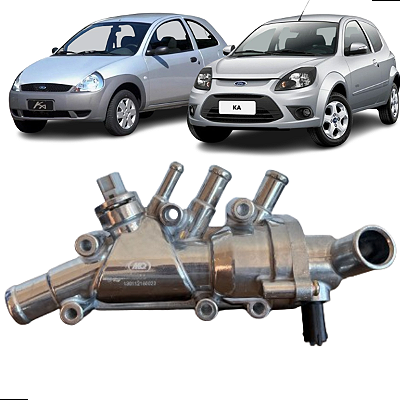 Carcaça Válvula Termostática Fiesta Ka Motor Zetec 2005 a 2015