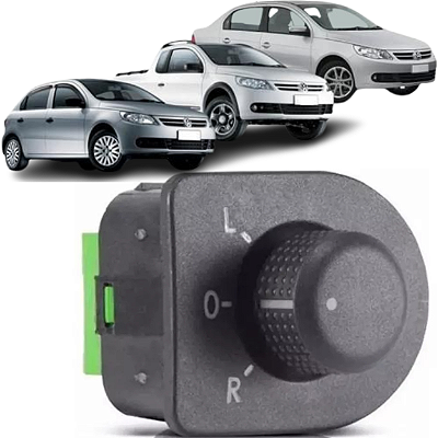 Botão Retrovisor Elétrico Gol G5 G6 Voyage Saveiro Fox