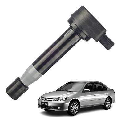 Bobina Igniçao P/ Honda Civic 1.7 2001 2002 2003 2004 2005