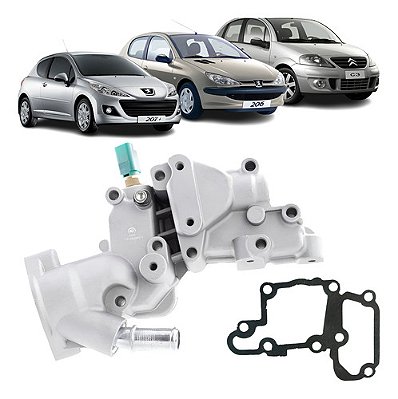 Carcaça Valvula Termostatica Peugeot 206 207 Sw Citroen C3
