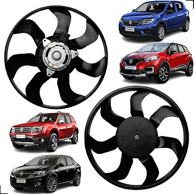 Ventoinha Radiador Renault Sandero Duster Logan Oroch Flex