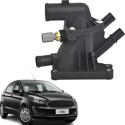 Valvula Termostatica Ford Ka 3 Cilindros Plastico Com Sensor