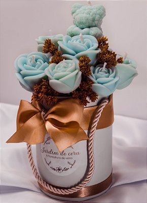 Arranjo de Rosas Azuis