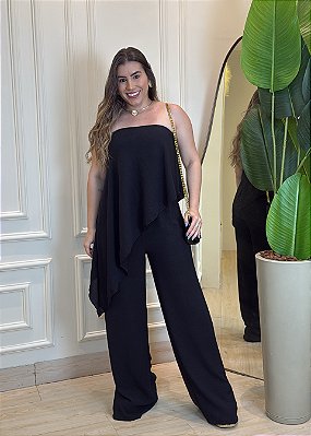 Macacão Assimétrico - Preto