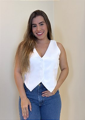 Colete Alfaiataria Branco