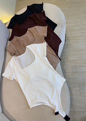 Body Manga - Decote Quadrado
