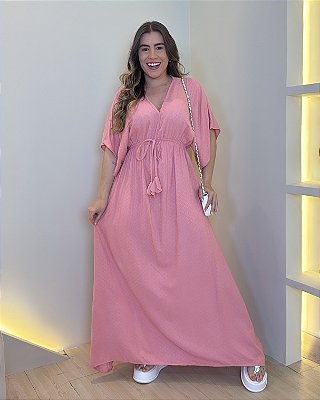 Vestido Viscolinho - Rosa