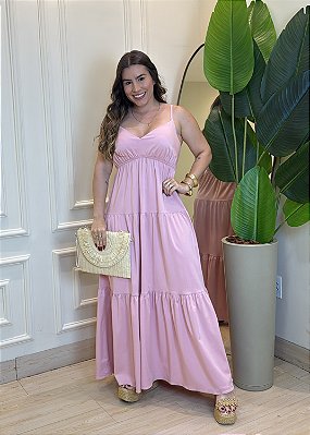 Vestido Sarja V - Rosa
