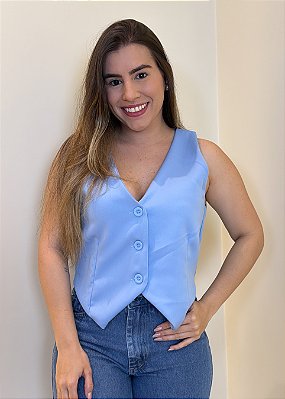 Colete Alfaiataria Azul