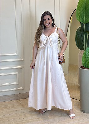 Vestido Marrant Amarração - Nude