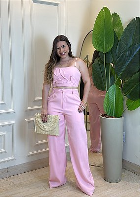 Conjunto Flor - Rosa