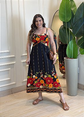 Vestido Alça - Preto