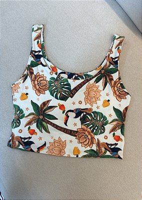 Cropped-Feminino-Dupla-Face-Estampa-Tropical-Tucano-em-Poliester-Conforto-e-Estilo-para-o-Verao