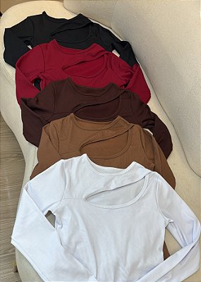 Blusa Cacharrel Feminina Canelada Flanelada Gola em Gota – Conforto Térmico e Ajuste Perfeito