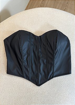 Corselet de Couro - Preto
