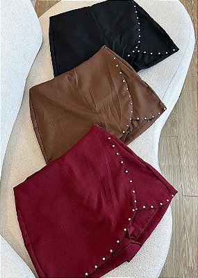Short Alfaitaria com Strass