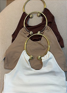 Cropped Argola Dourada