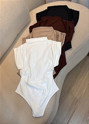 Body de Poliamida com Manga