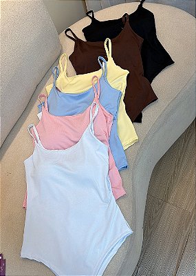 Body de Poliamida Feminino Com Bojo - Tamanho Un
