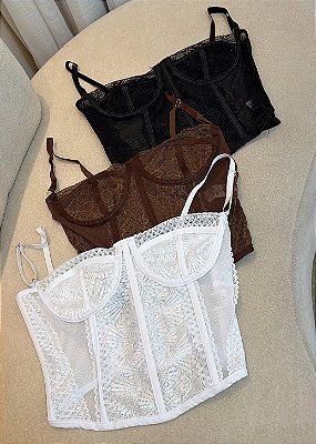 Corselet Feminino com Renda – Tamanho Único