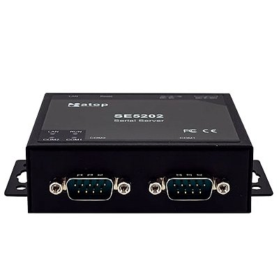 Serial Server Ethernet p/ 2 Portas Seriais RS-232/422/485 com conectores DB9