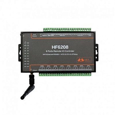 Controlador remoto para 8 portas I/O