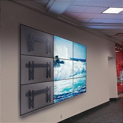 Suporte VideoWall de Parede Retrátil para Monitor LCD / LFD de 37" a 70" - LVW02-46F