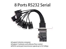PCIe 8 seriais 422/485