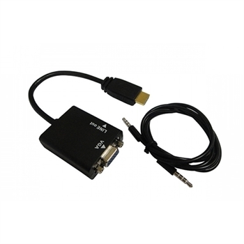 Conversor HDMI para VGA com Áudio