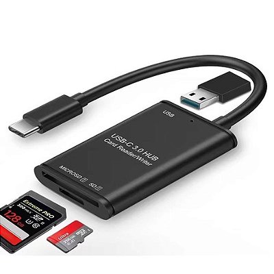 Leitor de Cartão de Memória USB C