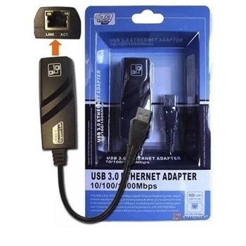 Conversor  USB 3.0 para RJ 45 Gigalan(10/100/1000 Mbps)