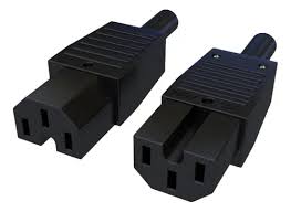 PLUGUE FÊMEA IEC320 C15 - 10A - 250V 2P+T