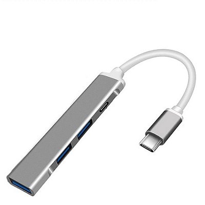 Hub USB C para 04 portas  USB 3.0